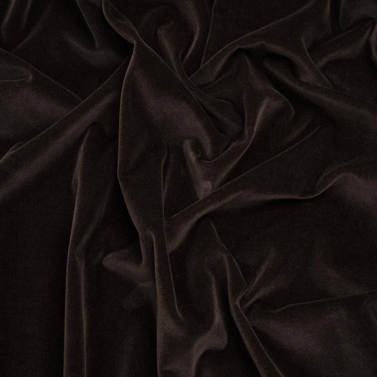 Cotton Velveteen Made in Italy - Chocolate Brown - Deadstock
