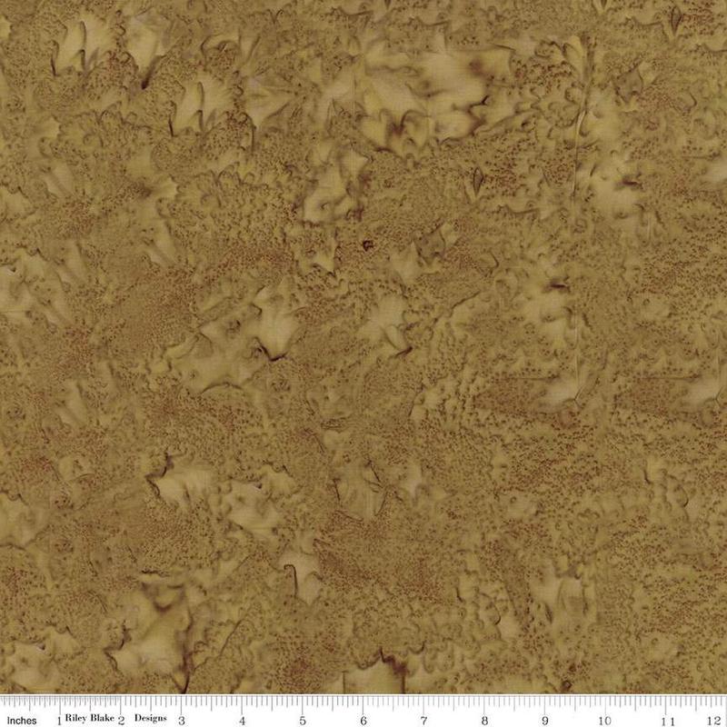Expressions Batiks Hand-Dyes Basic Texture Blender Latte Brown Blake Designs Cotton Fabric