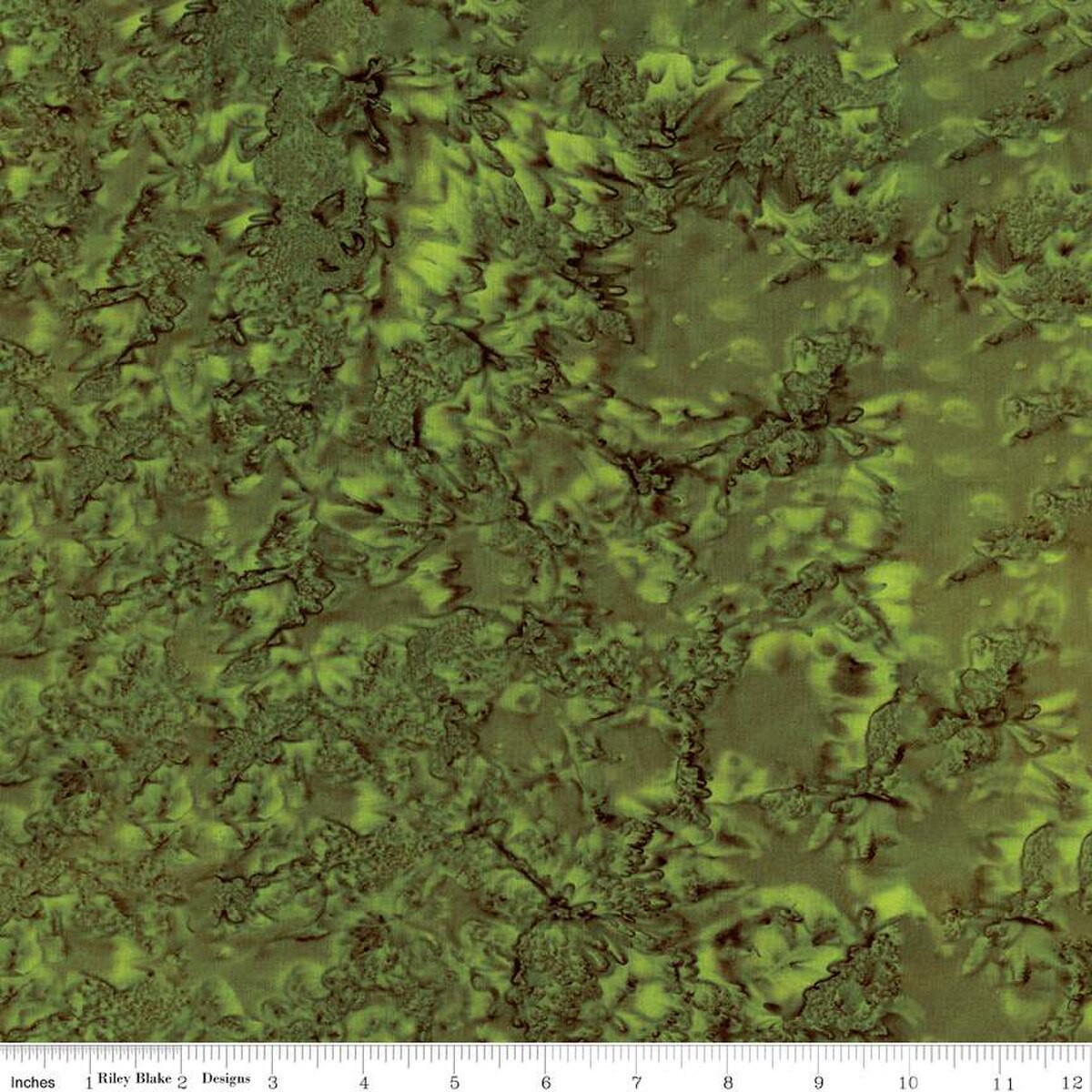 Expressions Batiks Hand-Dyes Basic Texture Blender Olive Green Riley Blake Designs Cotton Fabric RB-BT21000-315