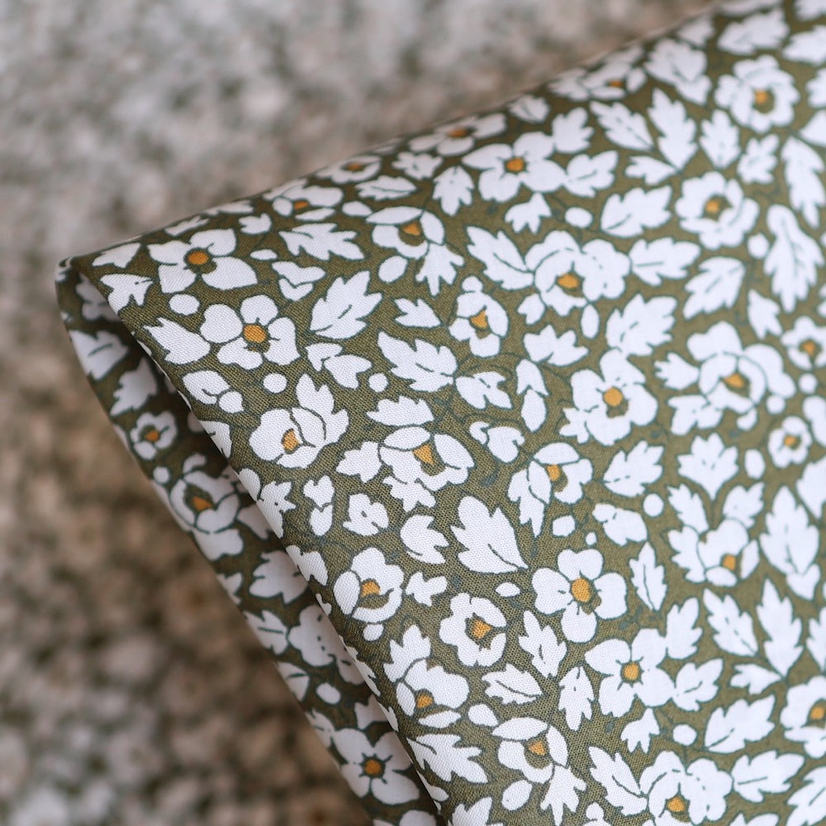 Feather Meadow Olive - Liberty Tana Lawn