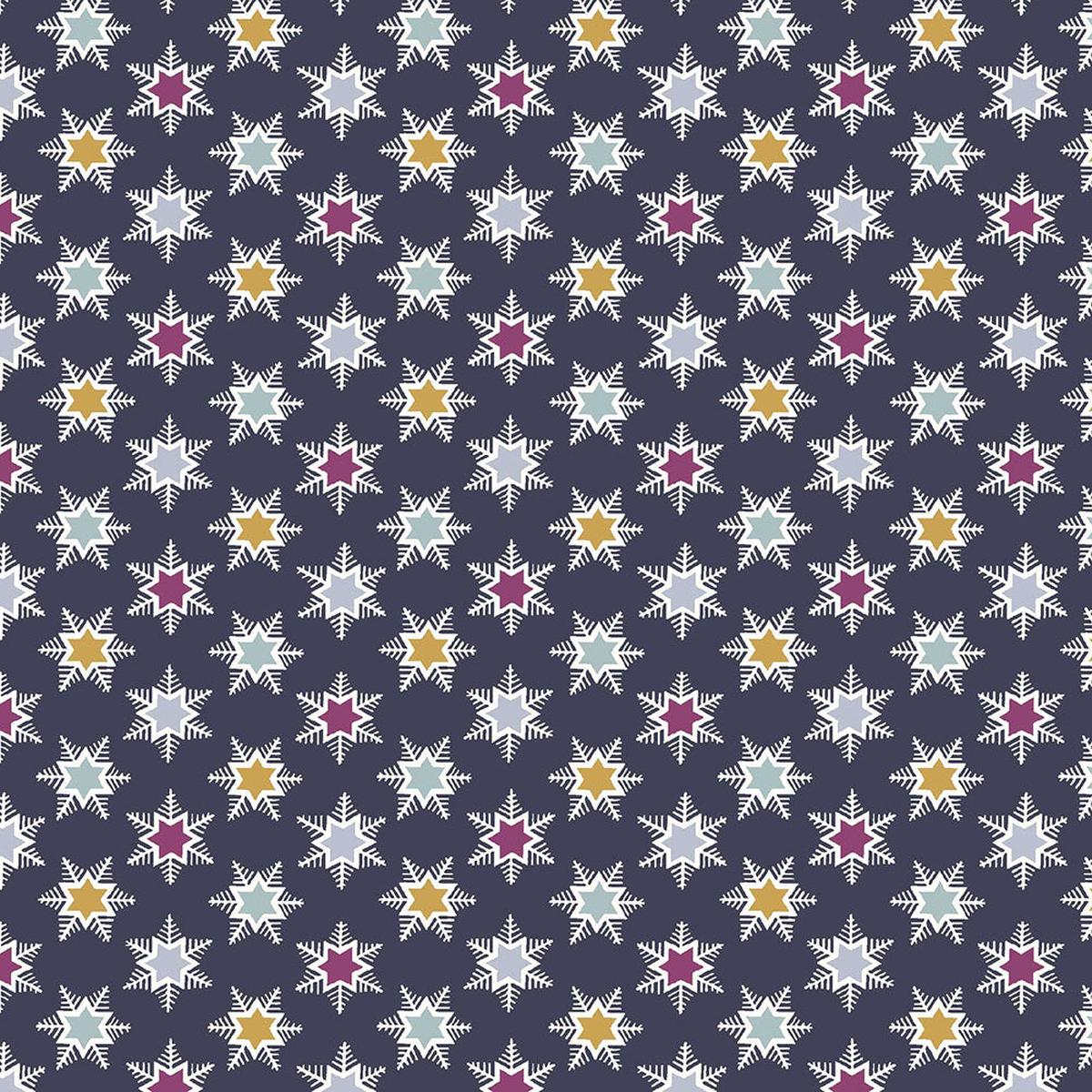 Liberty Art Fabrics Navy Forest Star Lasenby Quilting Cotton