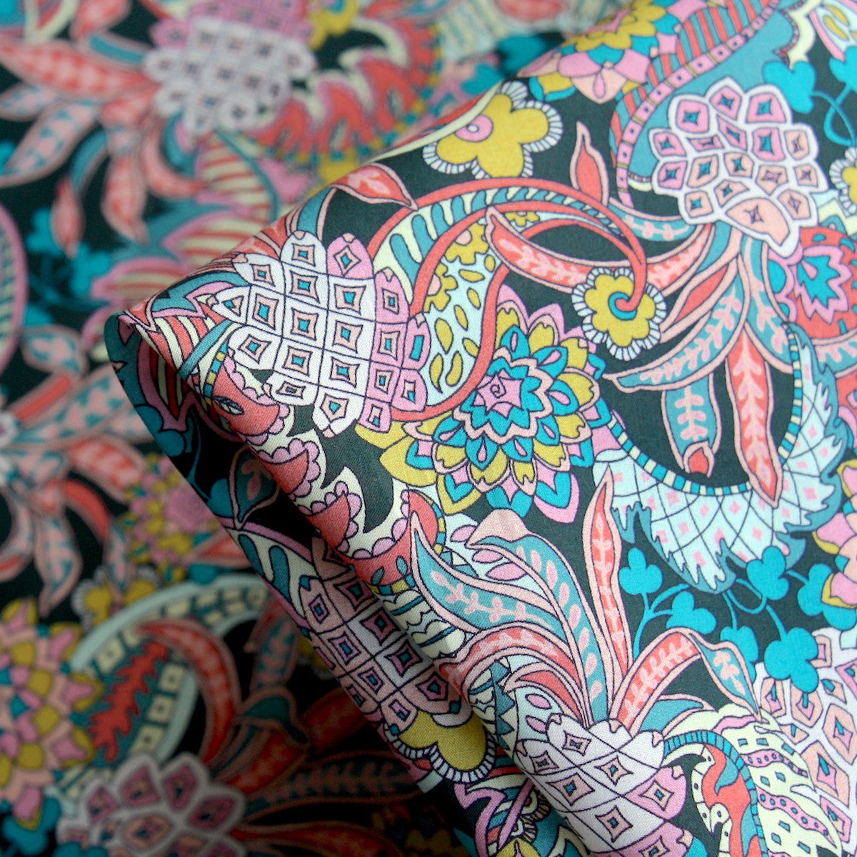 Pineapple Paisley Blue - Liberty Tana Lawn