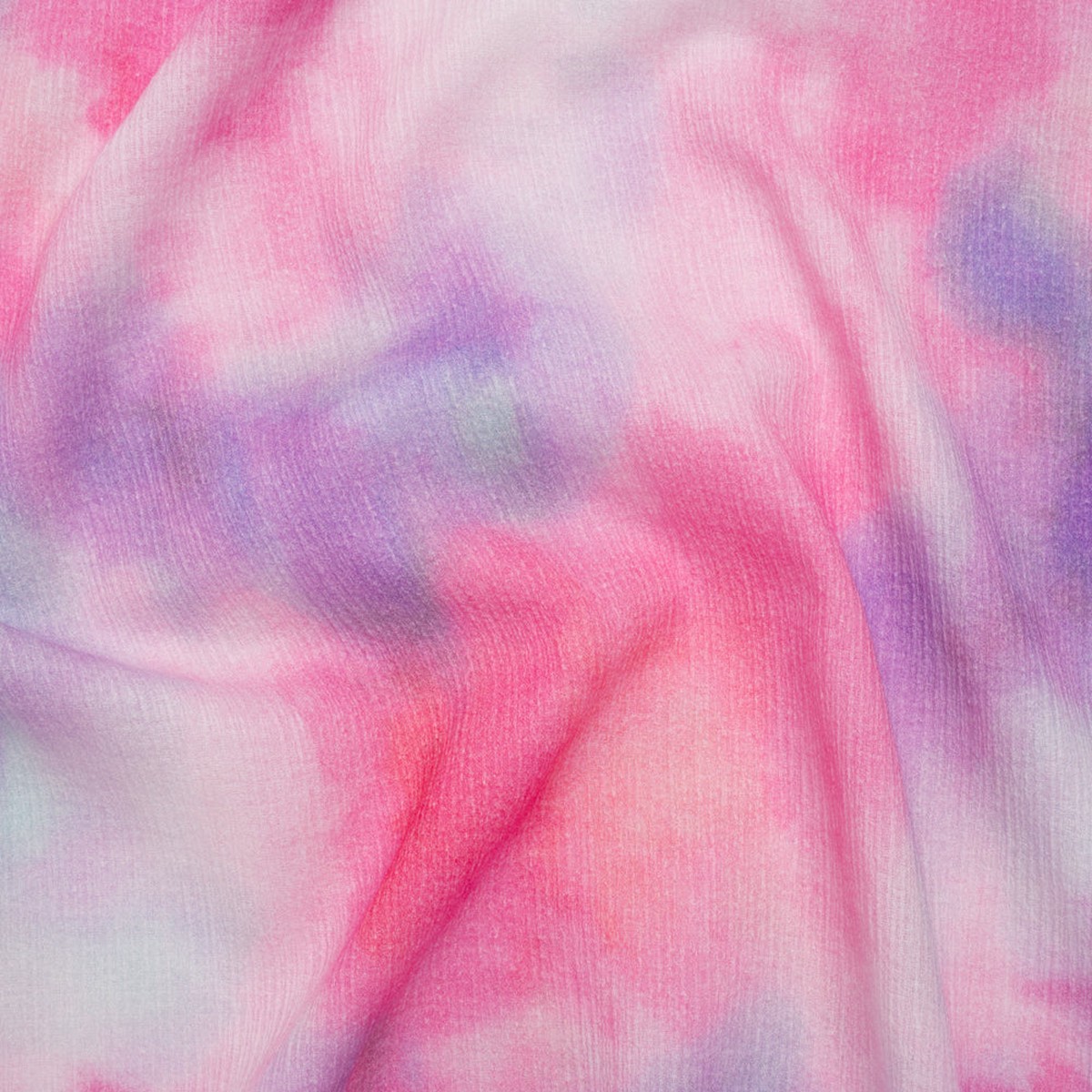 Slubbed Gauzy Cotton Woven - Pink Lilac and Sky Blue Soft Tie Dye - Mood Exclusive Soft Sighs Print