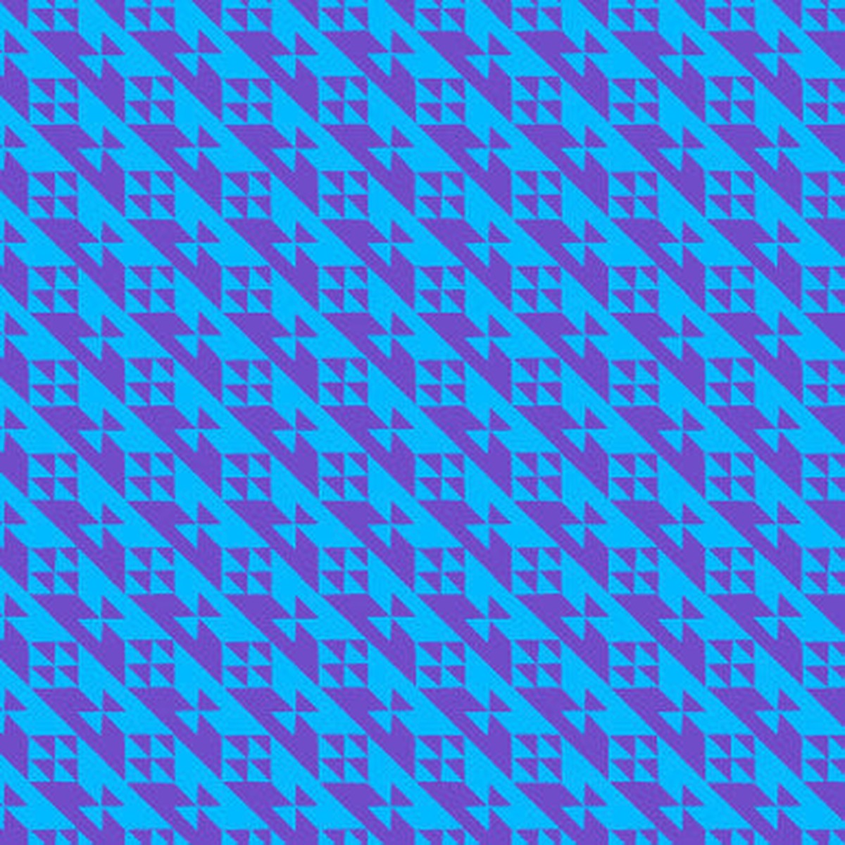 Violet/Blue Tilt Colorblock Party 43/44" Cotton Fabric Per Yard