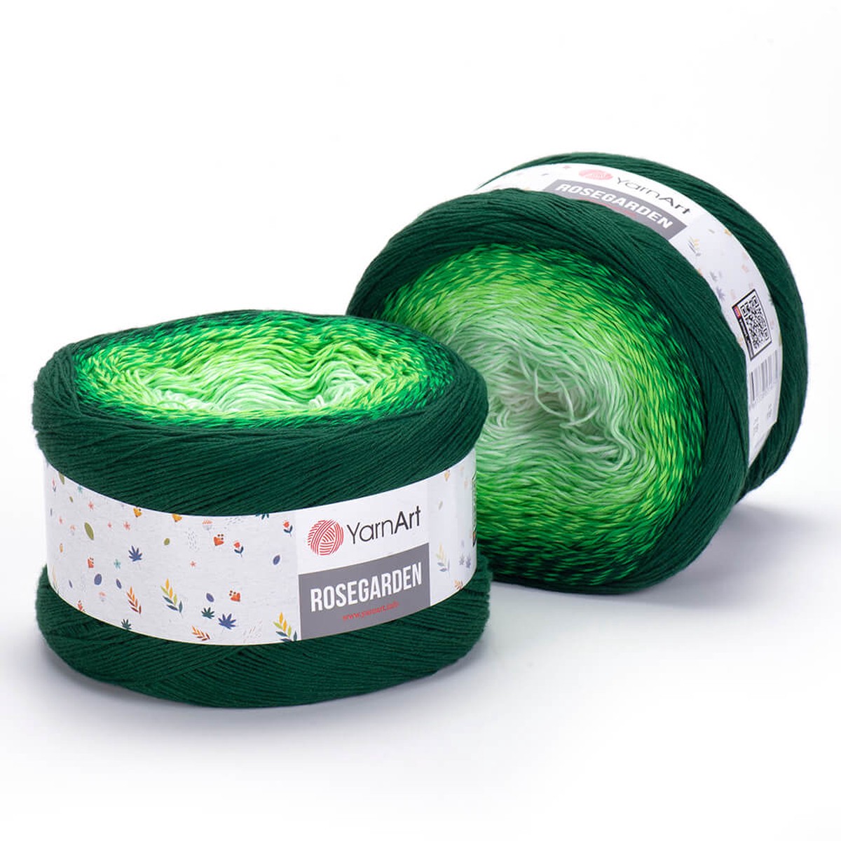YarnArt Rosegarden Cake Knitting Yarn, Variegated - 319