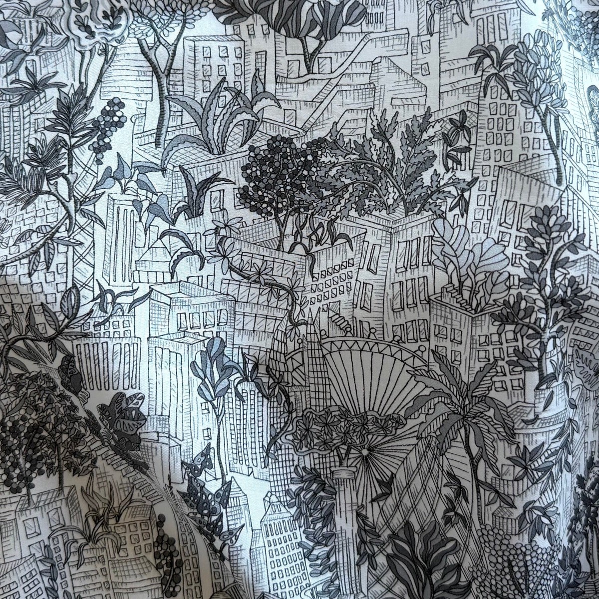 Plantopolis Grey Liberty of London Tana Cotton Lawn (Made in Italy)