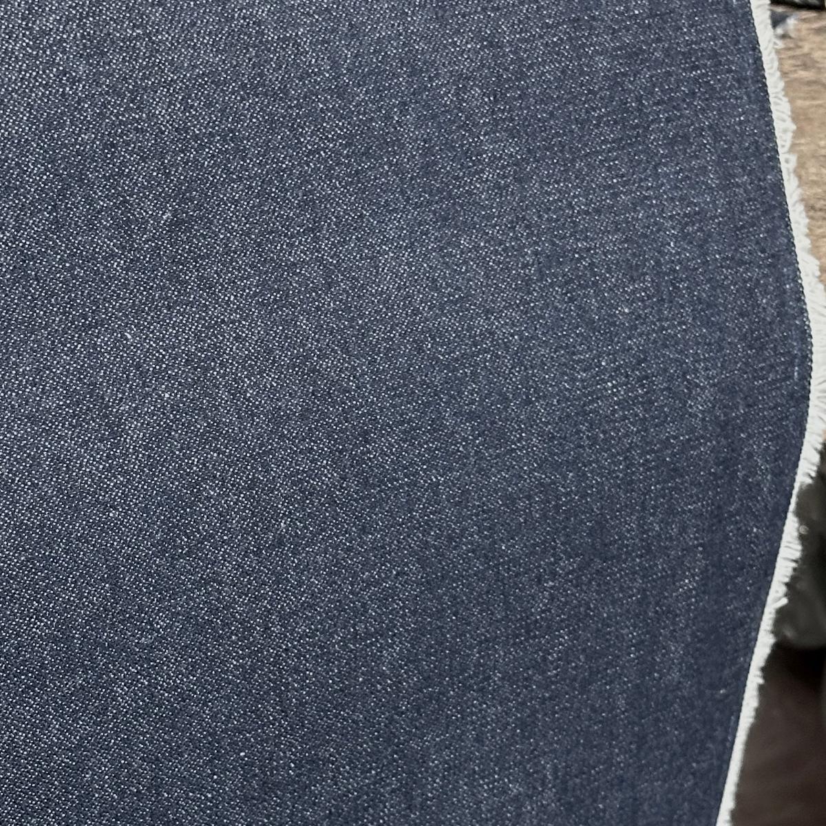 USA Made Dark Indigo Denim Ring Spun 100 Percent Cotton Fabric - Dark Indigo Blue, Denim, 68" Width (By The Yard)