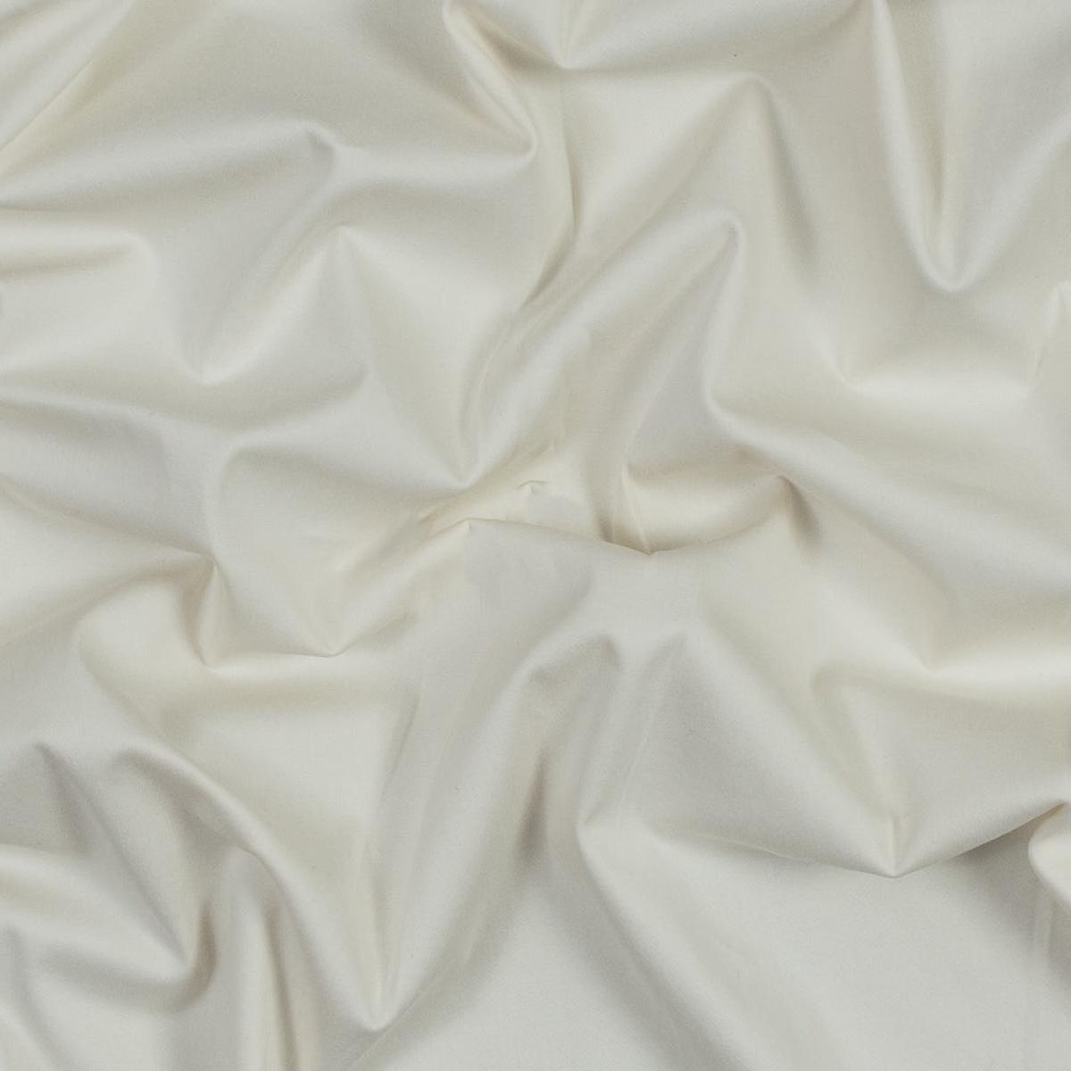 Ecru Stretch Cotton Twill