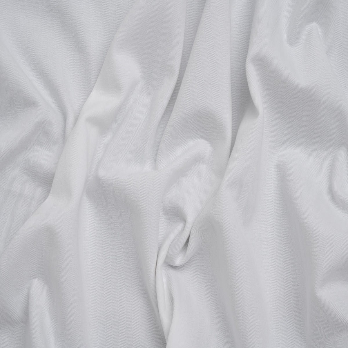 Cotton Herringbone Twill Coutil - White - Farrah Collection