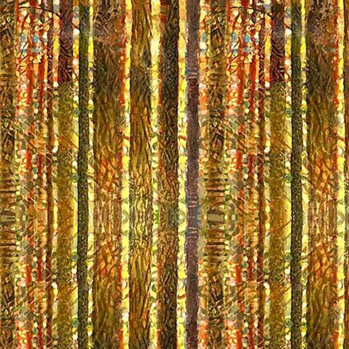 Forest Light - Tree Bark Stripe - Brown 44"/45" Fabric Per Yard