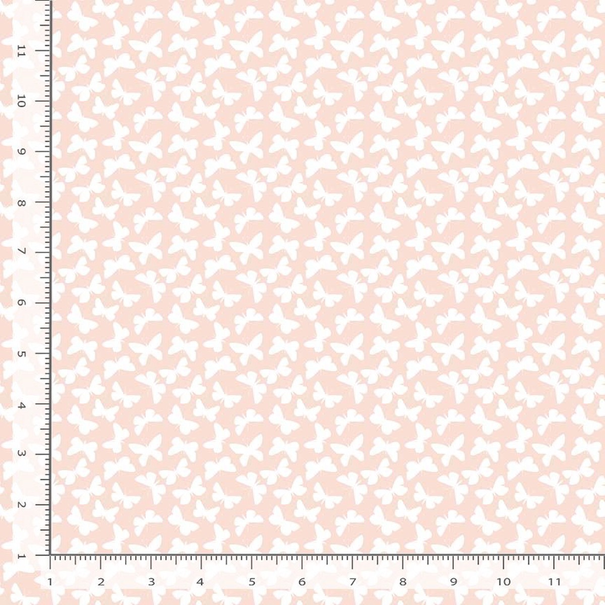 COTTON - Dear Stella - Floral Forest Butterflies - Bellini