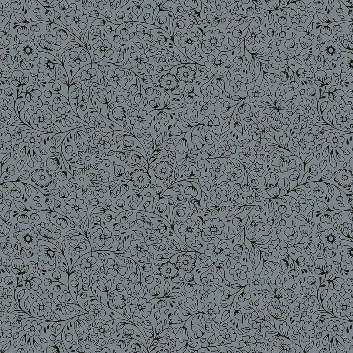 Liberty Art Fabrics Gray Garden Silhouette Lasenby Quilting Cotton