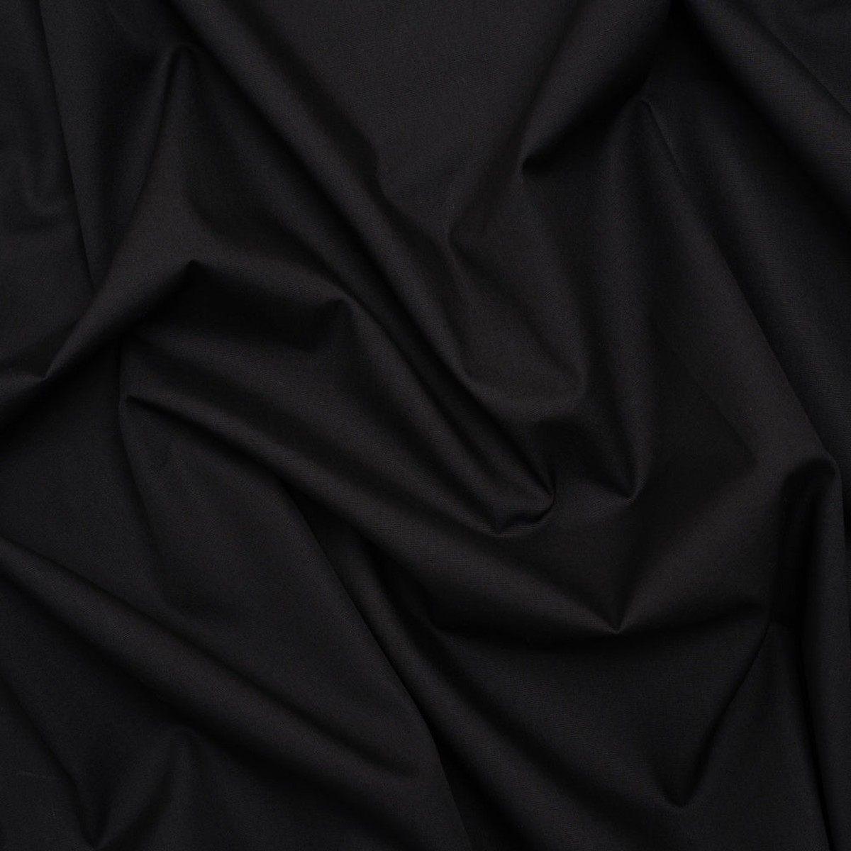 Lightweight Egyptian Cotton Shirting - Black