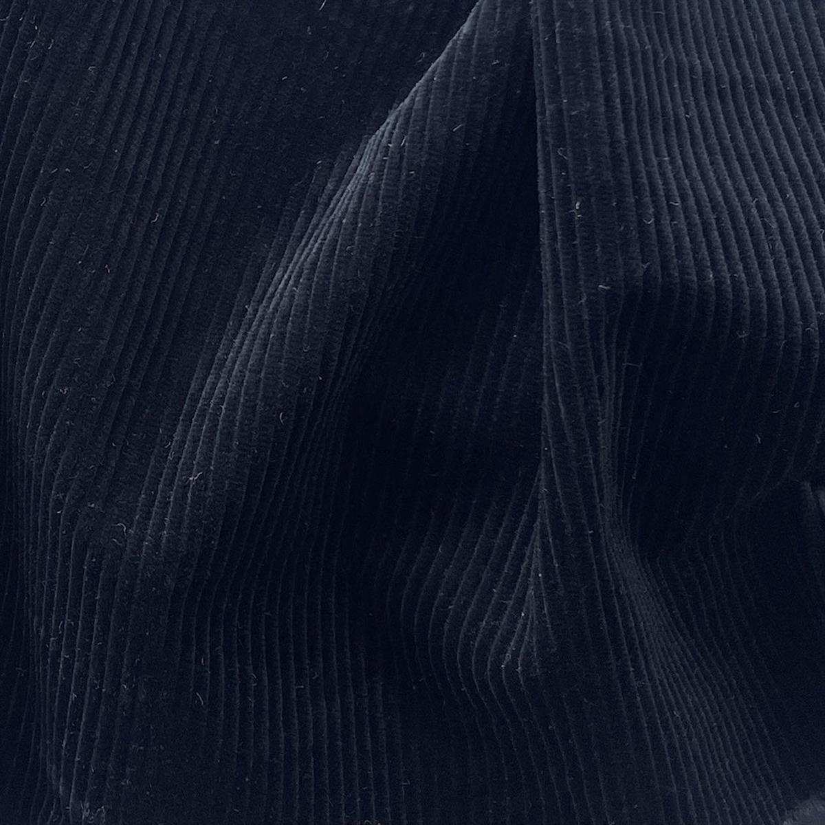 Moschino Velvety Rich Onyx Mid-Wale Cotton Corduroy (Made in Italy)