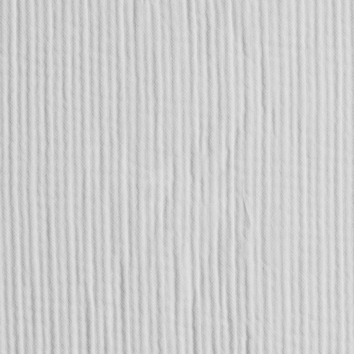 Italian White Textured Cotton-Poly Woven