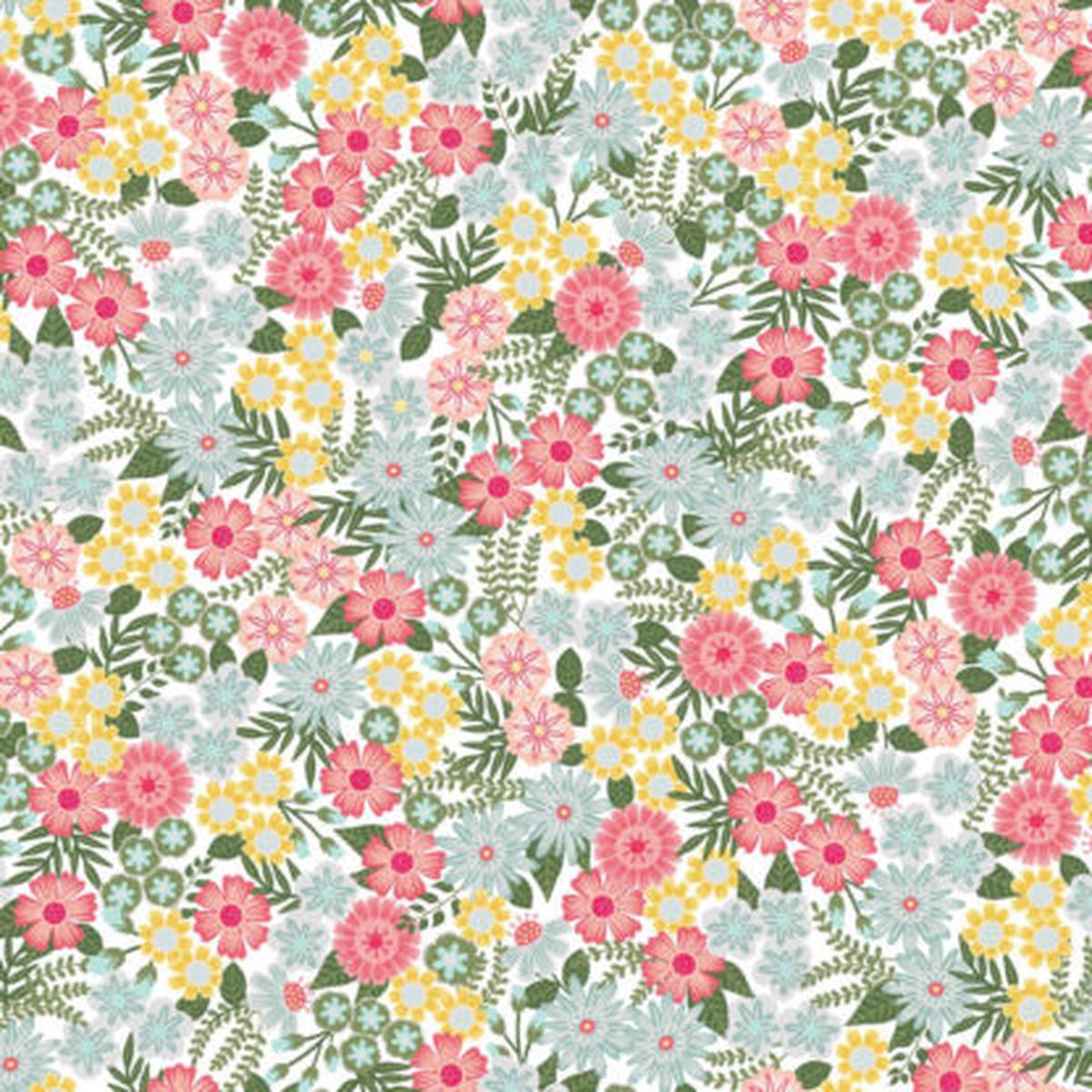 Vintage Flora Ground Cover Floral MAS10333-K Grey Maywood Studio