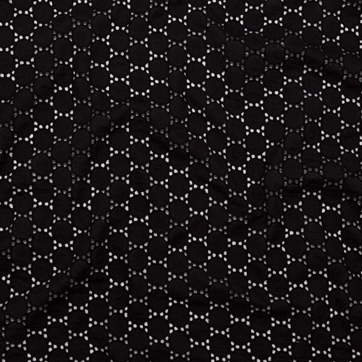 Famous NYC Designer After Dark Circular Embroidered Cotton Eyelet