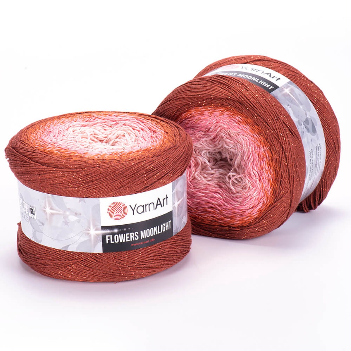 YarnArt Flowers Moonlight Cotton & Lurex Cake Yarn, Variegated - 3288