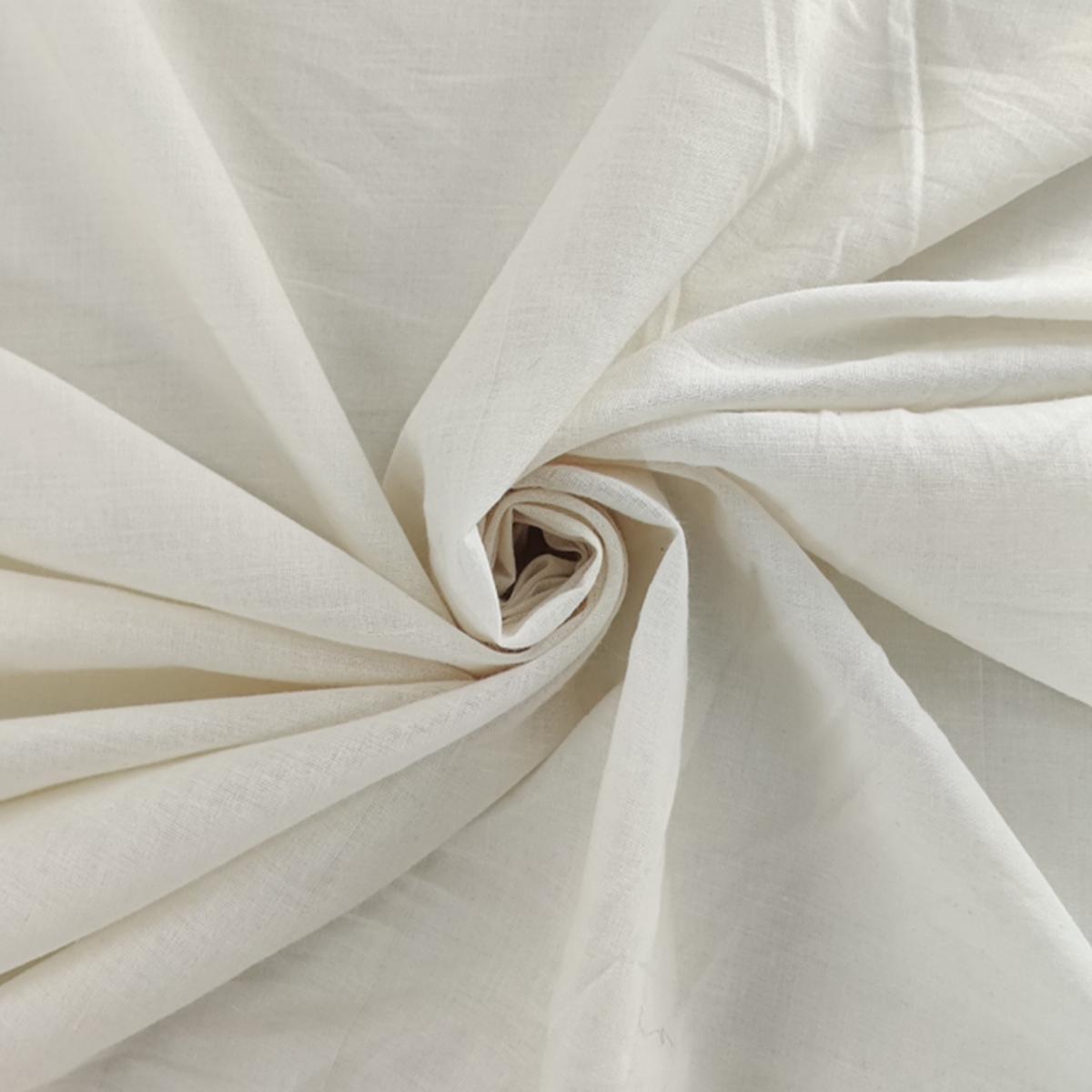Cotton Lawn 100 Percent Cotton Fabric - Solid Ivory, 57/58" Width (1 Yard)