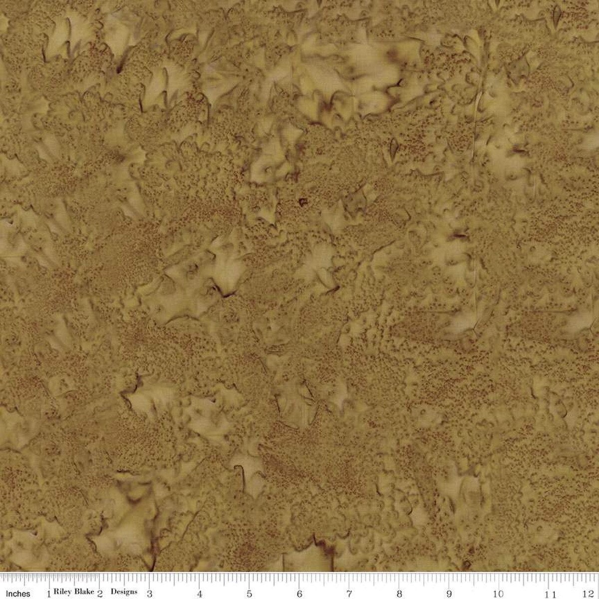 Expressions Batiks Hand-Dyes Basic Texture Blender Latte Brown Blake Designs Cotton Fabric 1/2