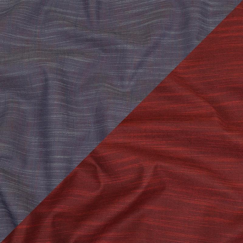 Cardinal Striated Cotton Chambray
