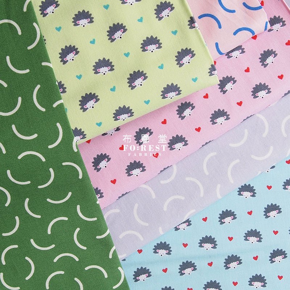 cotton - hedghog fabric