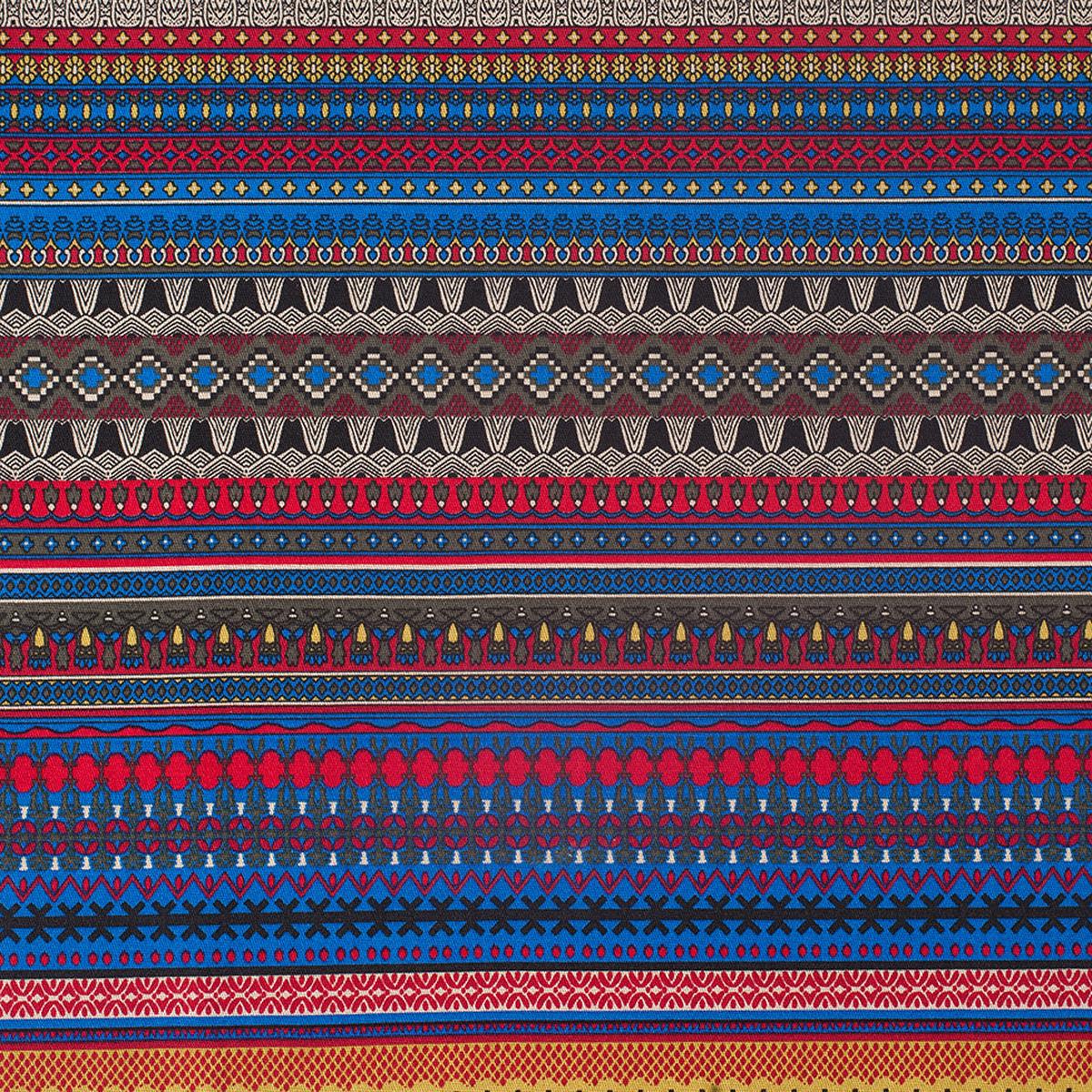Multi Color Traditional European Stretch Cotton Woven
