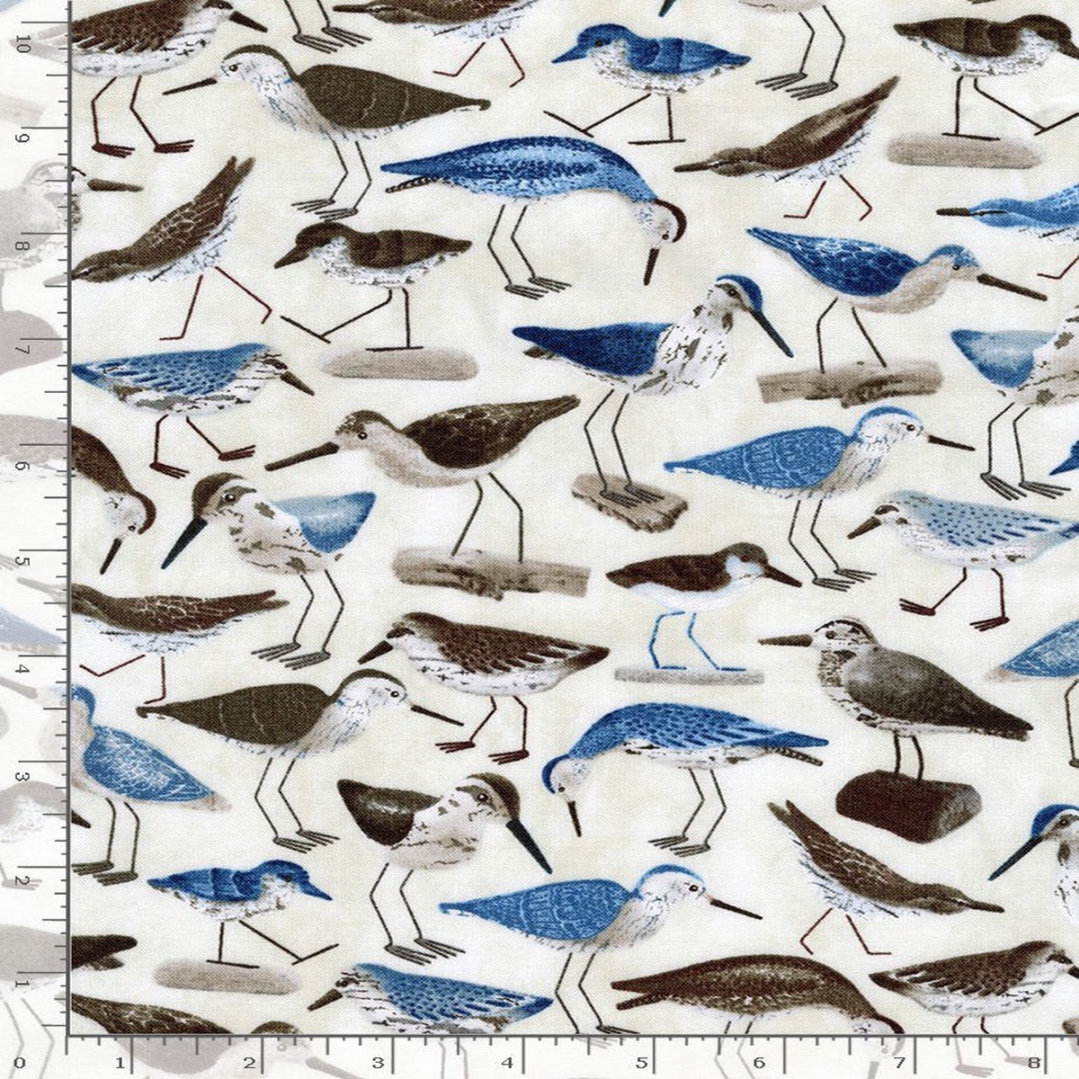 Water Birds Natural Cream Timeless Treasures Cotton Fabric TT-BIRD-C8290-NATURAL 1