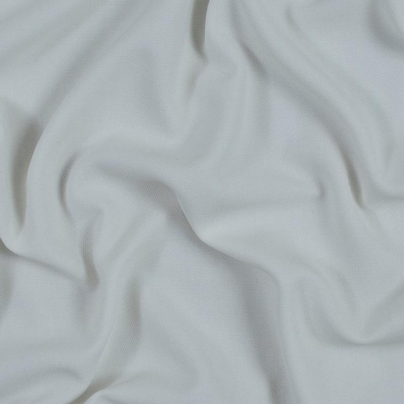 Optic White Stretch Micro Pique