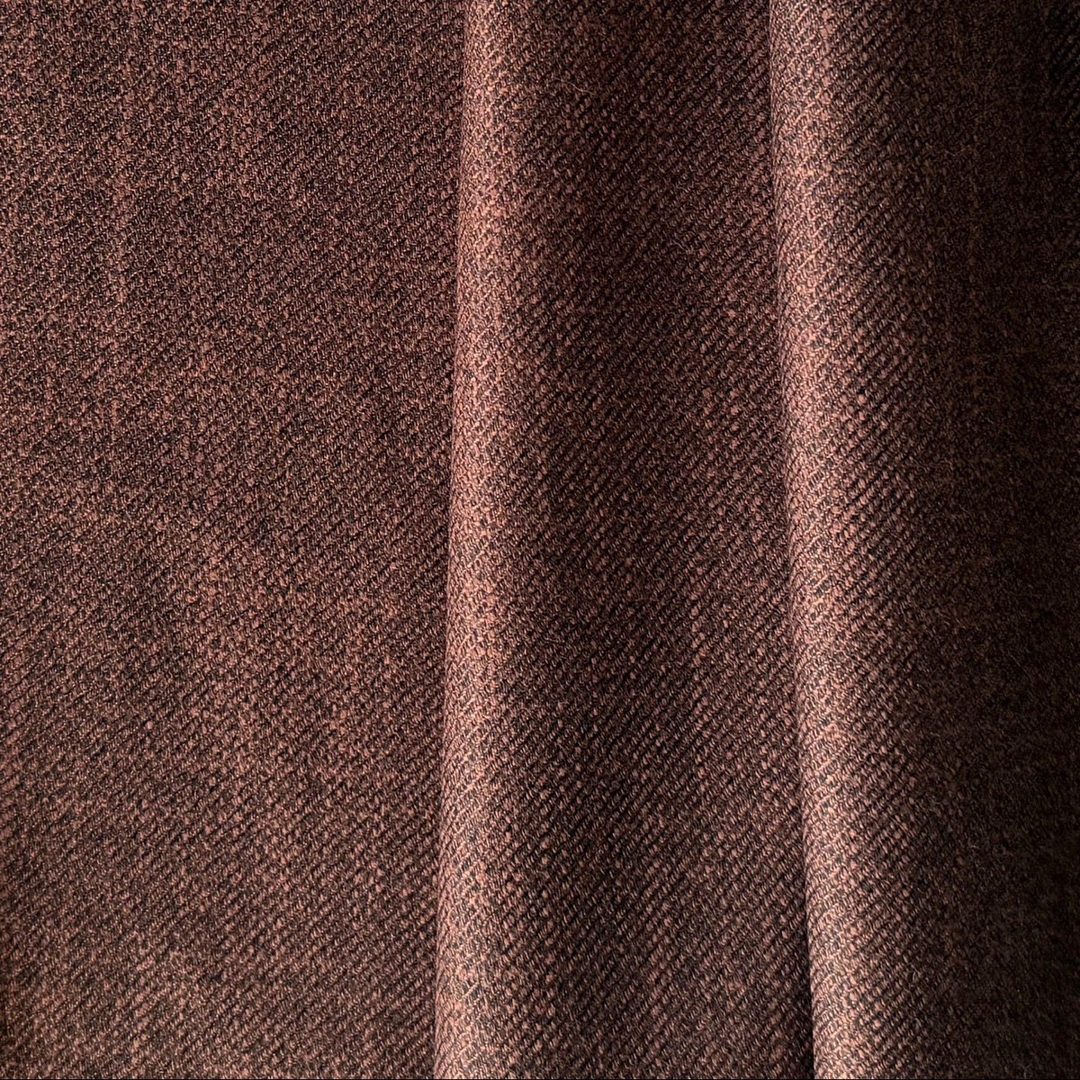 Drapey Tobacco Rust Cotton & Rayon Twill (Made in Italy)