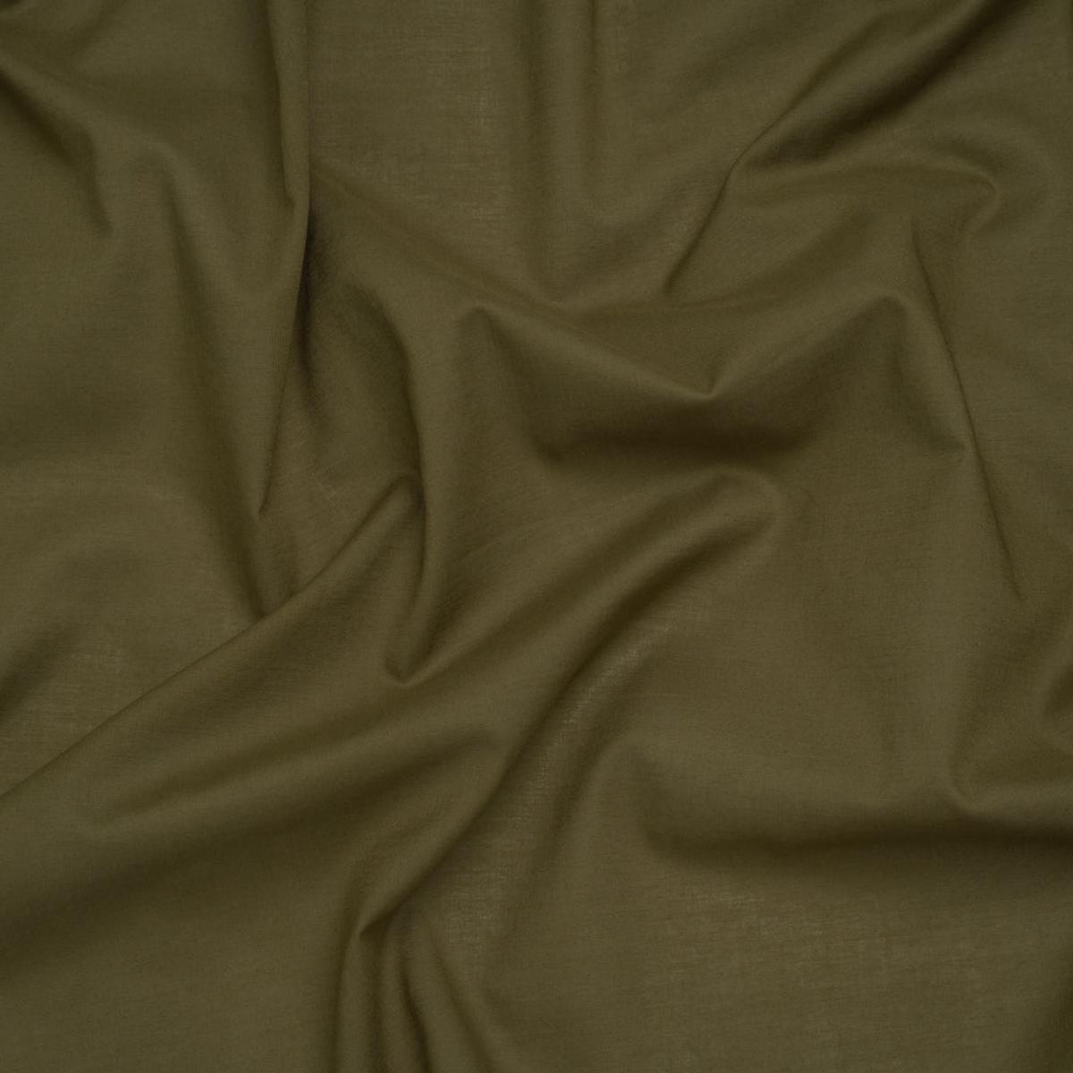 Cotton Voile Lining - Olive Green - Famous Australian Designer Deadstock