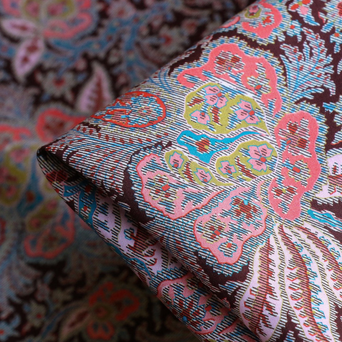 Kaleidoscopic Paisley Pink - Liberty Tana Lawn