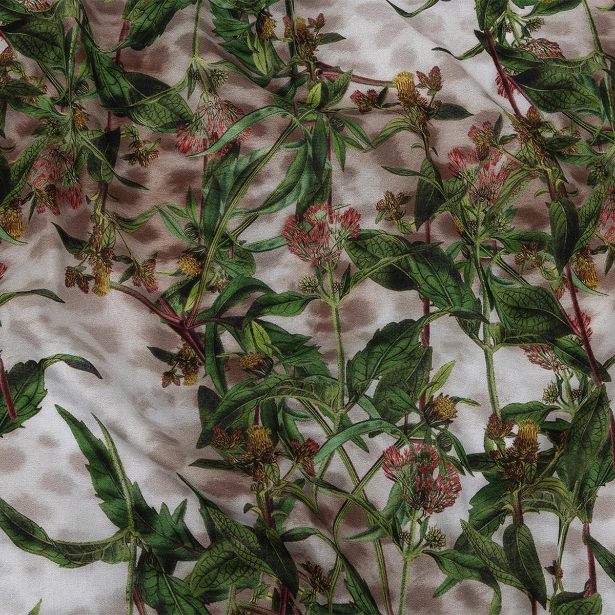 Mercerized Organic Egyptian Cotton Voile - Misty Foliage - Toulouse Collection
