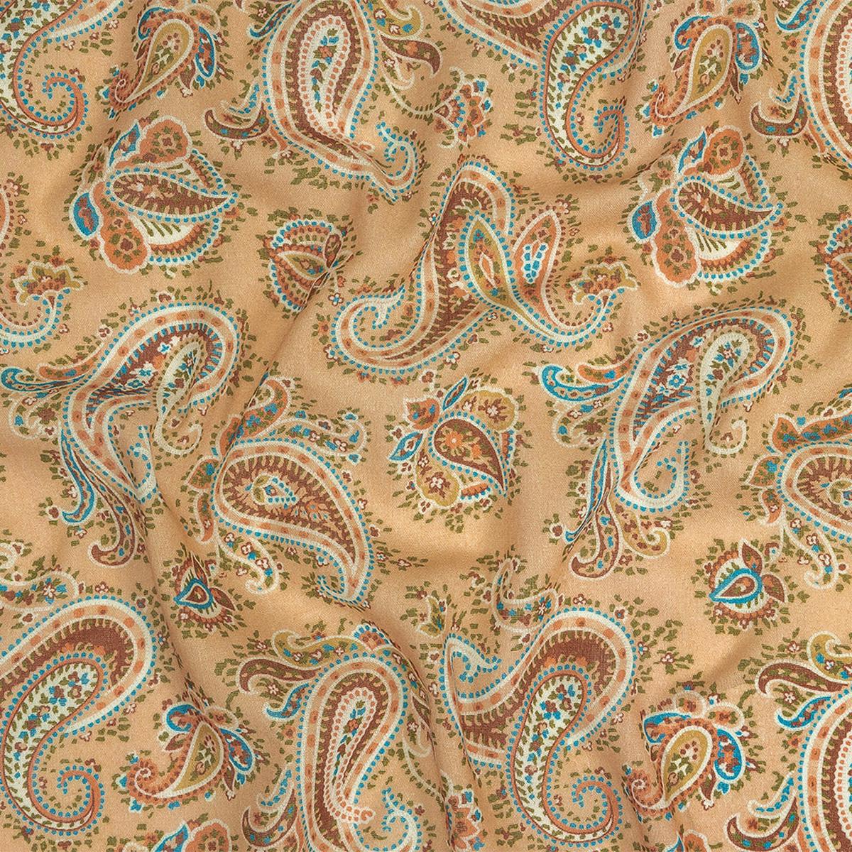 Mood Exclusive Toasted Almond Peacock Revolution Cotton Gauze