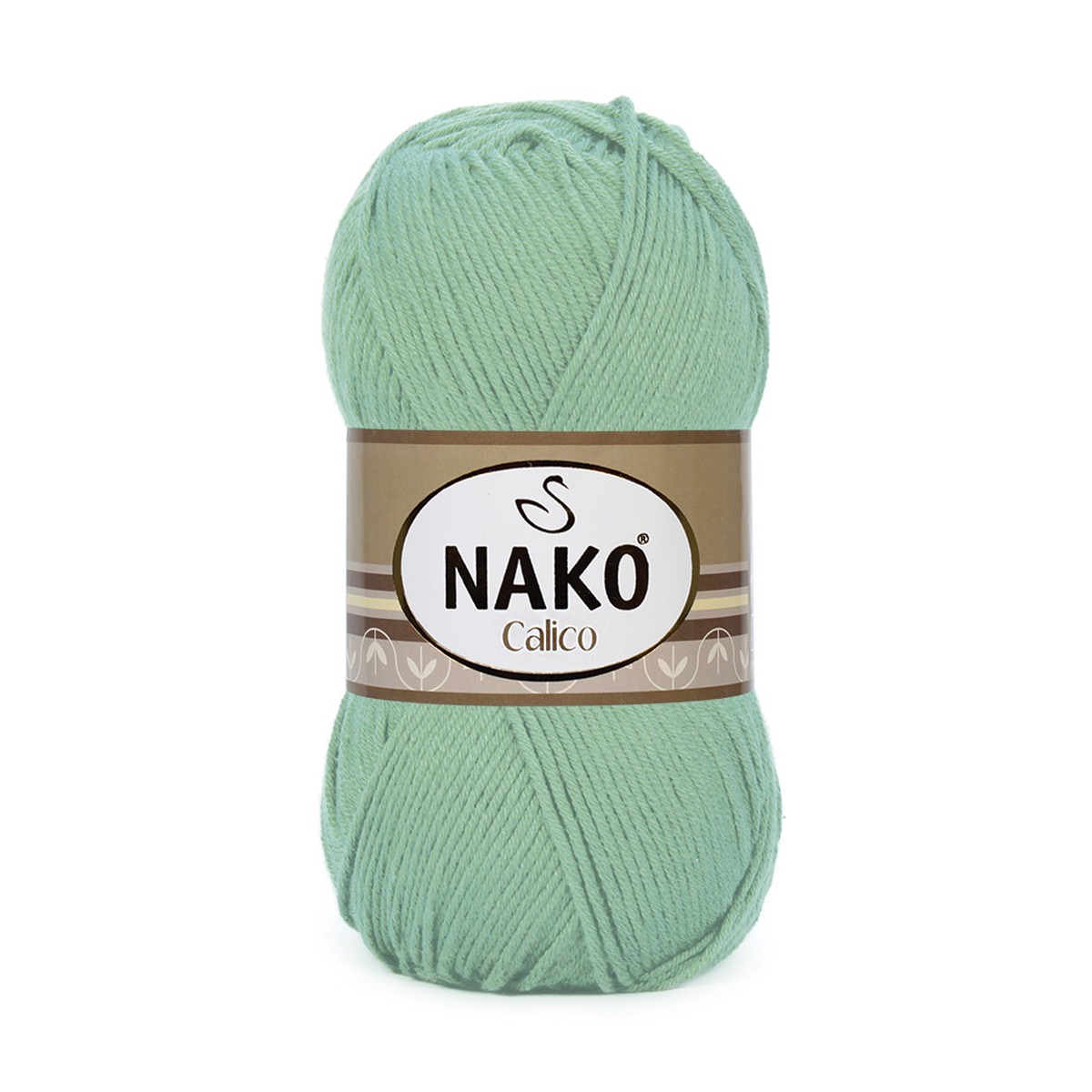 Nako Calico Knitting Yarn, Mint Green - 06553