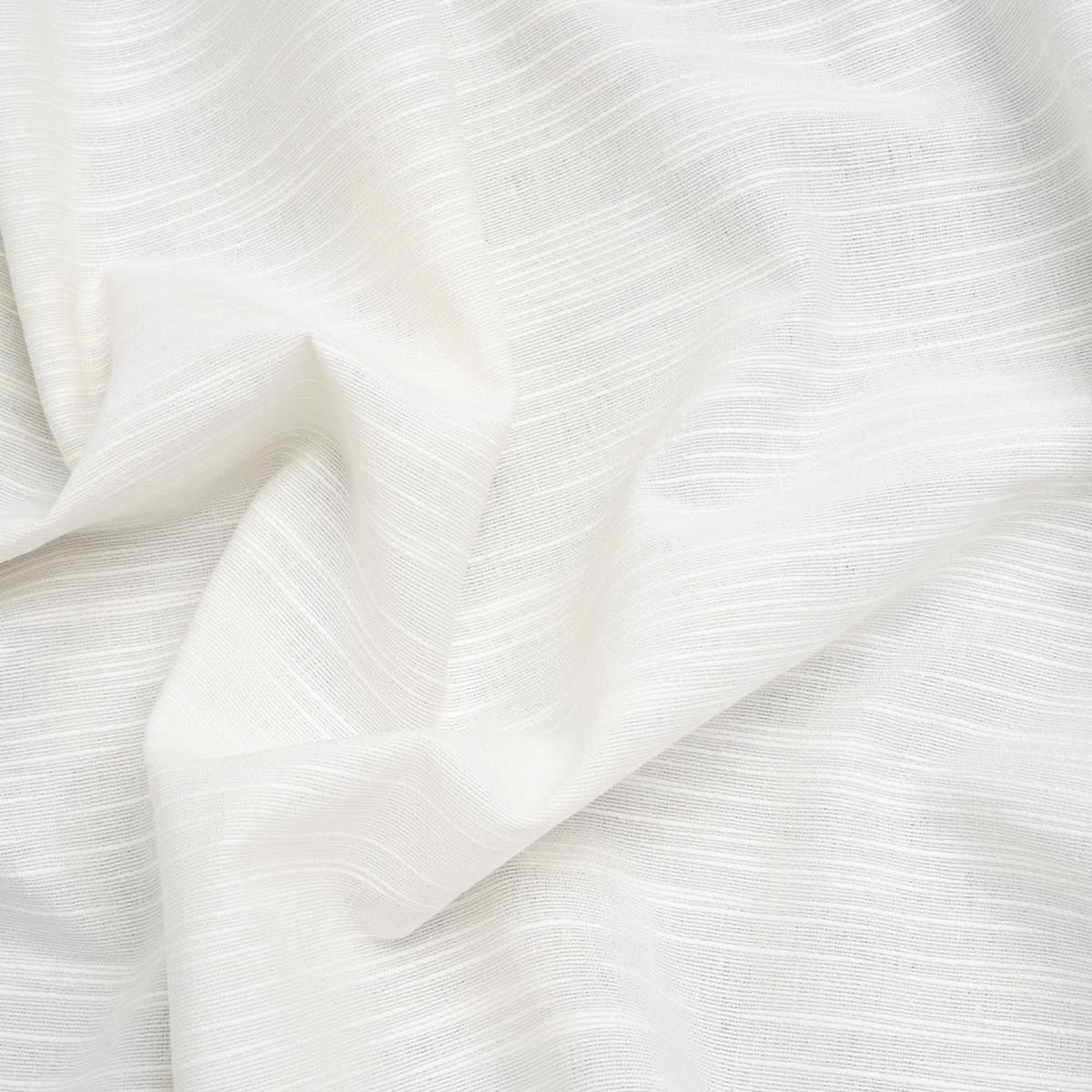 Cotton and Linen Heavy Slubbed Woven - Off White - Famous Australian Designer Deadstock