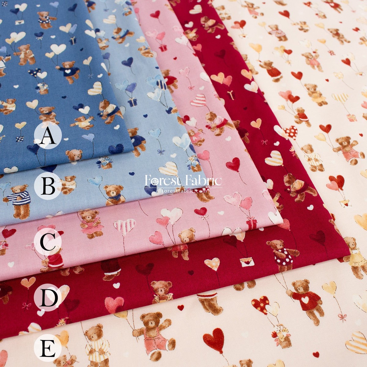cotton - Floating Dreams Teddy Bears fabric