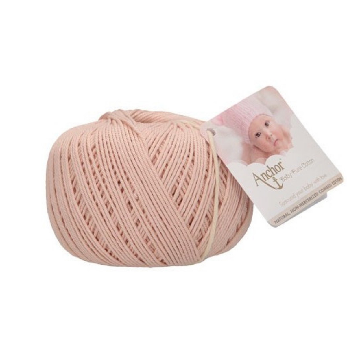 Anchor Baby Pure Cotton 4 Ply Yarn, Light Pink - 00432