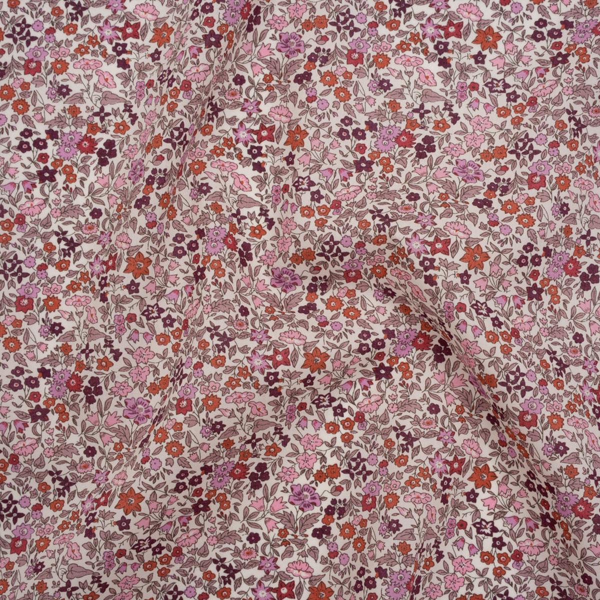 Liberty Fabrics Tana Lawn - Ava Pink - Pink, Red and Burgundy Florals