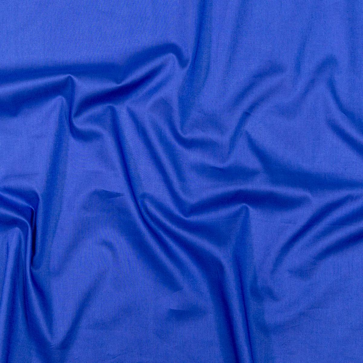 Mercerized Organic Egyptian Cotton Voile - Royal Blue - Toulouse Collection