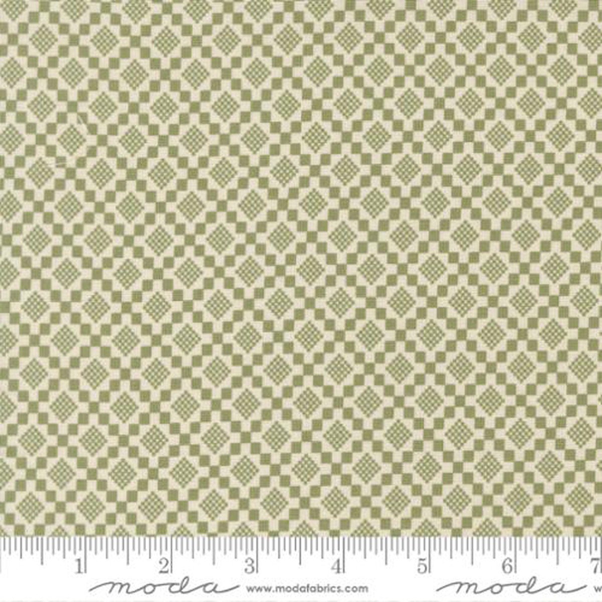True Love Checkmate Blenders Fern 44"/45" Cotton Fabric Per Yard