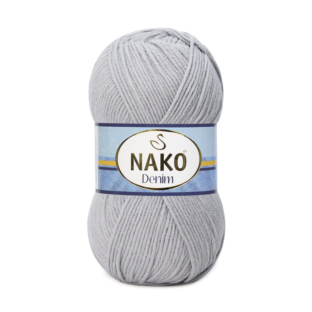 Nako Denim Knitting Yarn, Gray - 10070