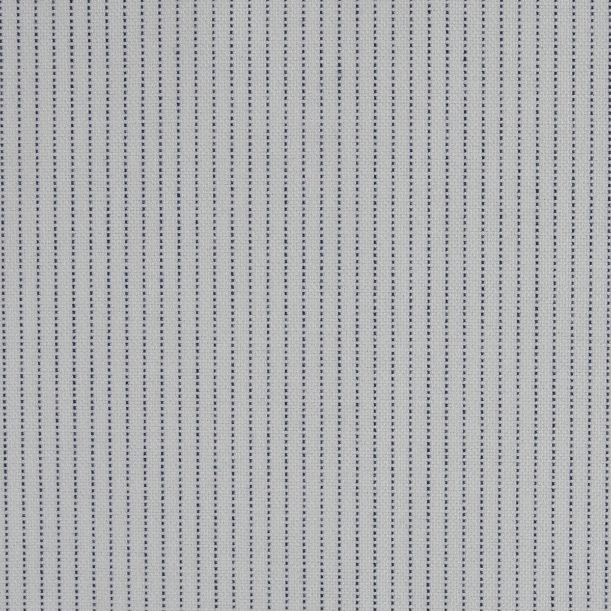 White and Navy Pinstripes Cotton Shirting