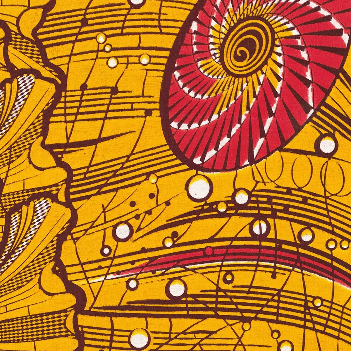 24727 - Ivory Coast Wax Prints - Orange