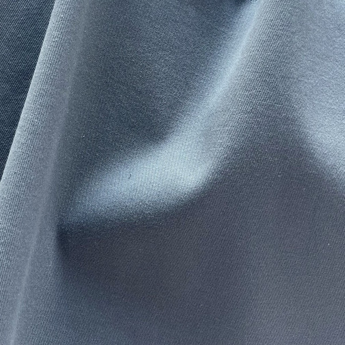 Botto Giuseppe Chunky Crushed Pewter Grey Cotton Twill (Made in Italy)