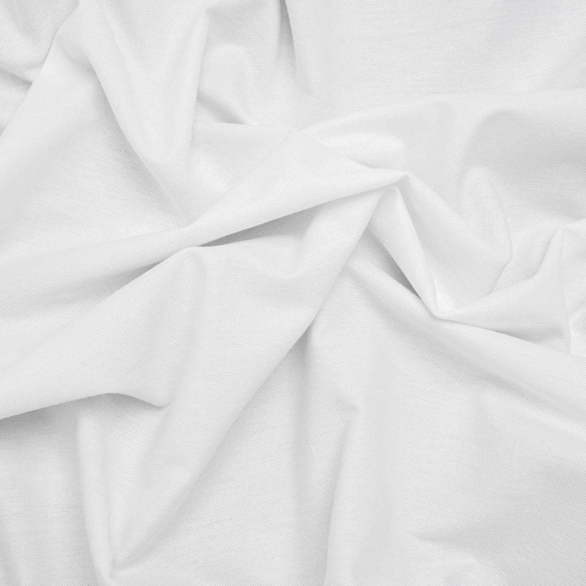 Crisp Cotton Oxford Shirting - White - Deadstock