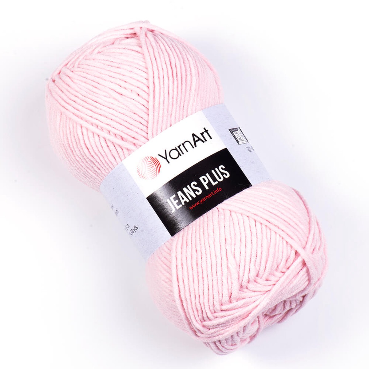 YarnArt Jeans Plus Cotton Yarn, Baby Pink - 18