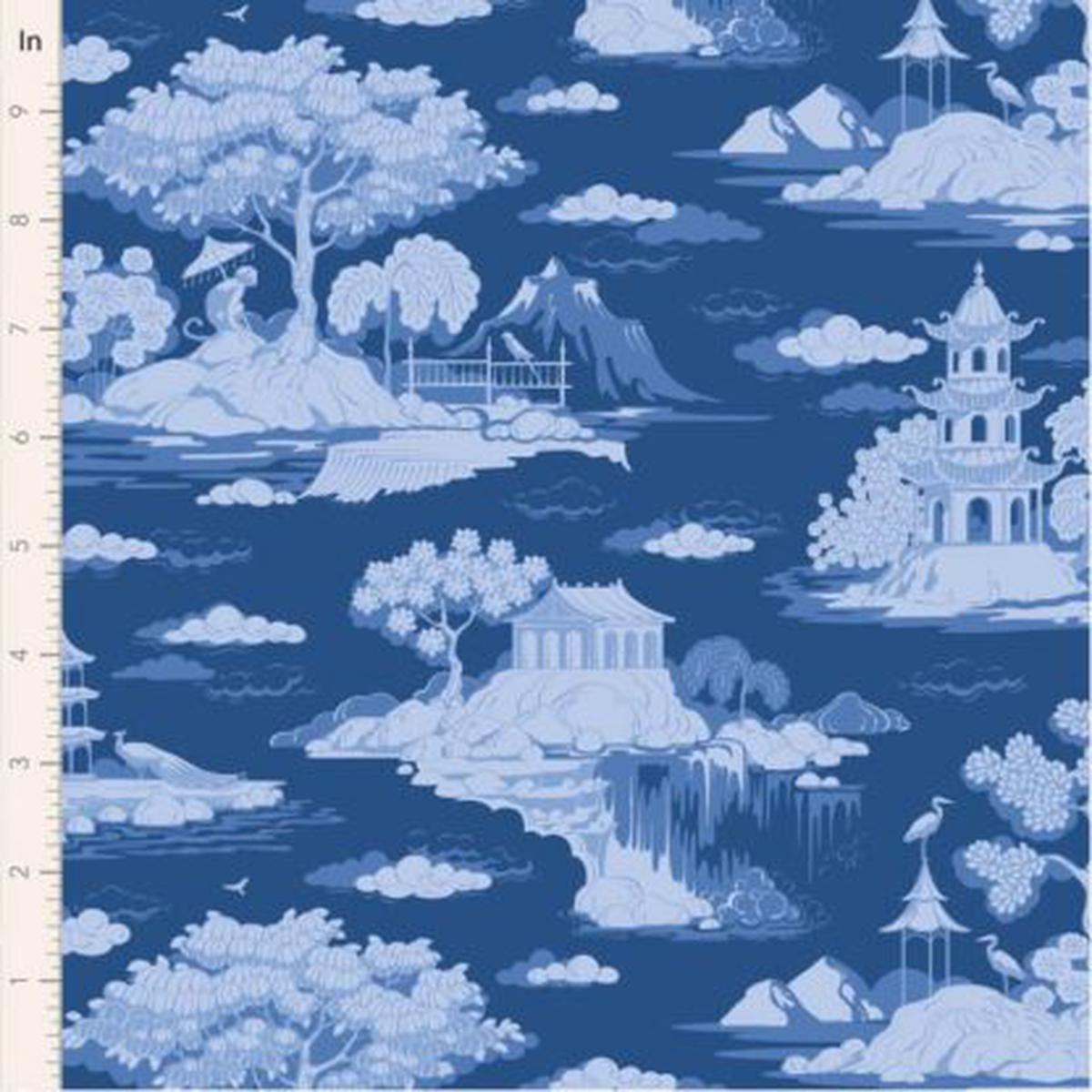 100% Cotton Something Blue 100680 Cottonview Night By Tilda PRE-ORDER