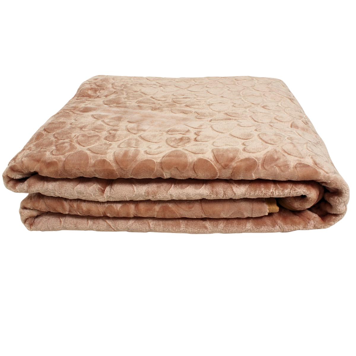 Blanket Camel Plain Beige Queen
