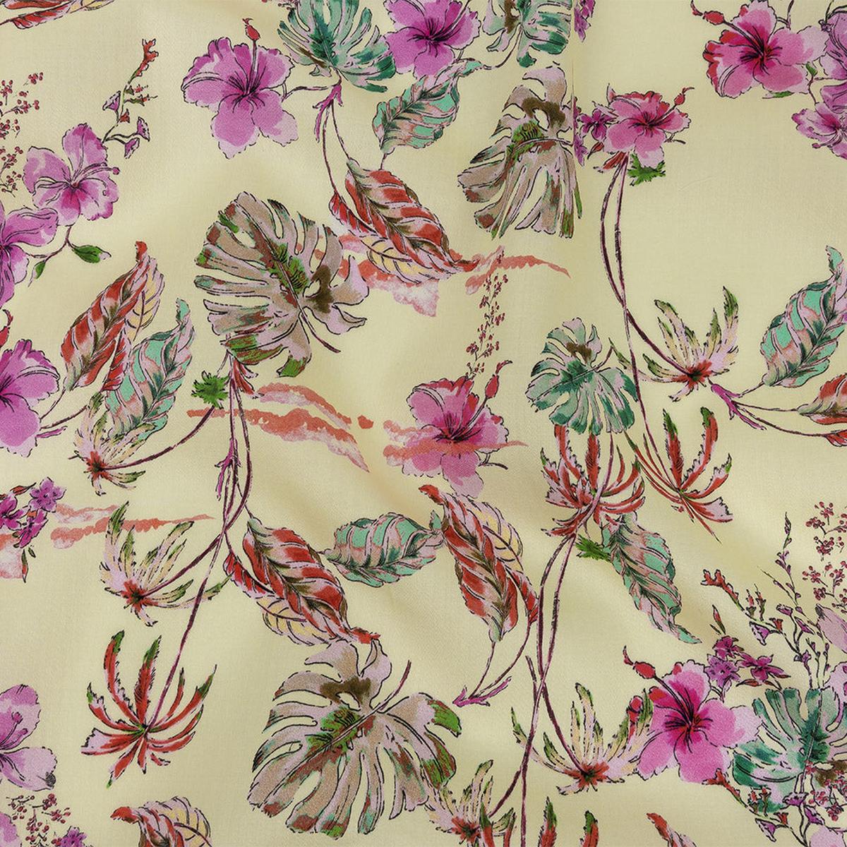 Mood Exclusive Limelight Hibiscus Haven Cotton Voile